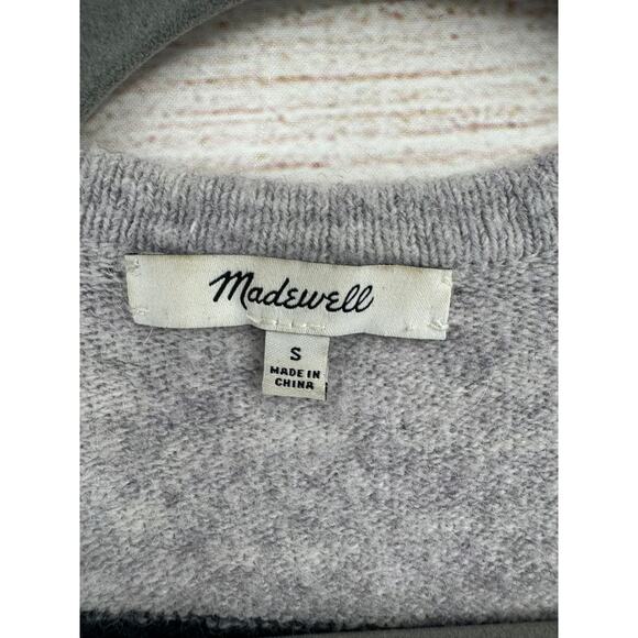 Madewell Kent Merino Wool Alpaca Open Front Cardigan Sweater Womens Small Gray - Picture 5 of 9